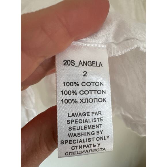 Mes Demoiselles Angela 100% Cotton White Boho Pintuck Blouse - Picture 6 of 10